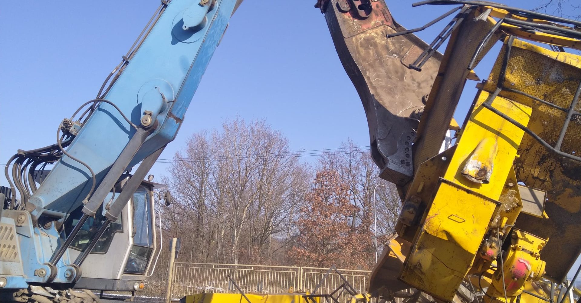Stříhání mobilní hydraulické nůžky